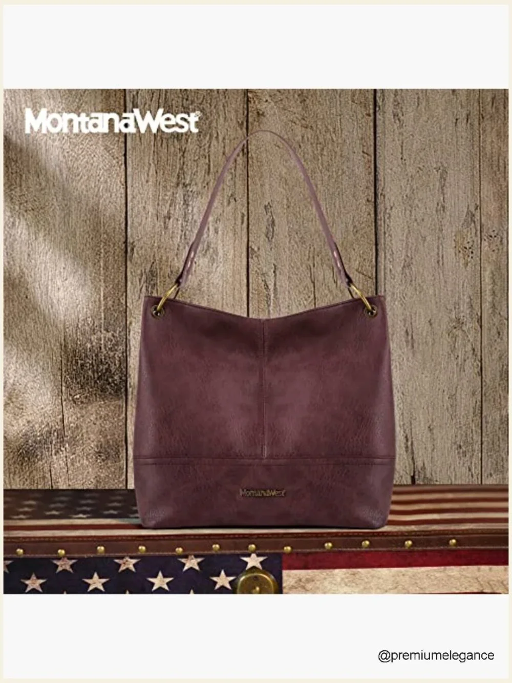 Hobo Bag with Back Pocket Shoulder Handbag Zipper Closure Large Capacity Vegan - Picture 3 of 7